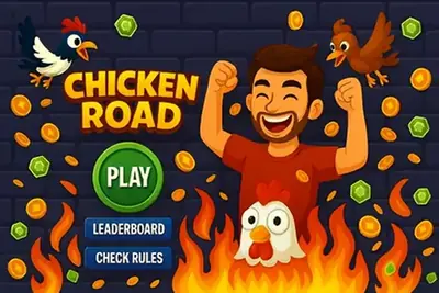 Chicken Road main menu promotional image
